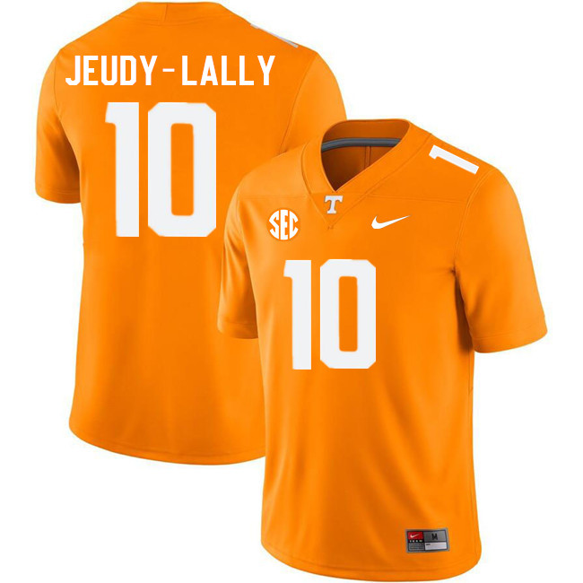 Men #10 Gabe Jeudy-Lally Tennessee Volunteers College Football Jerseys Stitched Sale-Orange - Click Image to Close